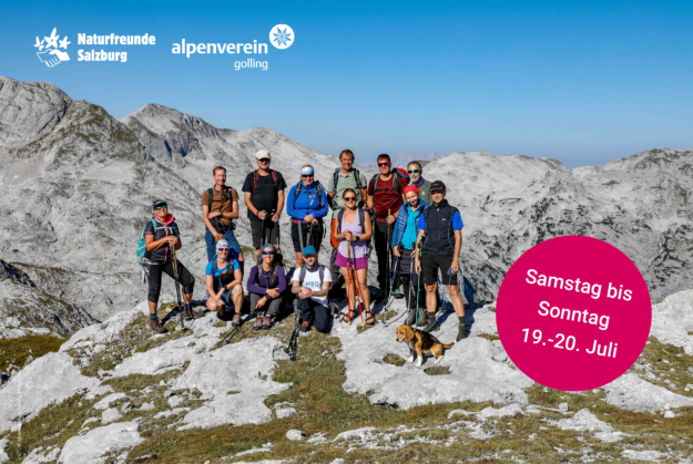 Wanderung auf das Tennengebirge, Foto mit 13 Teilnehmer