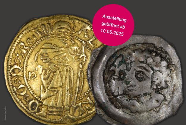 Museumsschätze, Antike Goldmünze und Silberpfennig